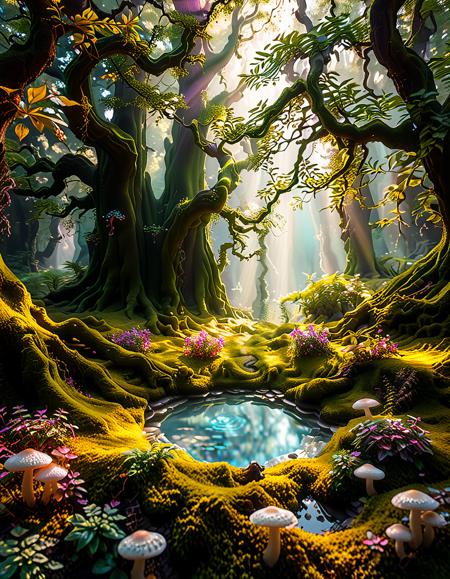 enchanted forest background