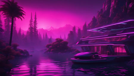 Futuristic Nature House Concept Art (VW Style)