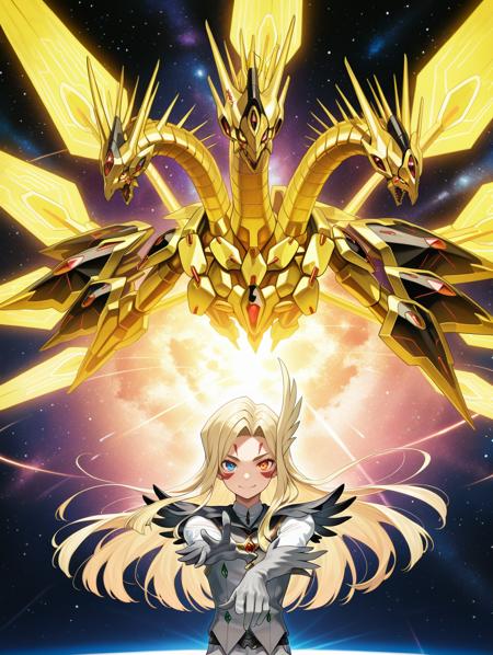Yu-Gi-Oh! - Number 107: Galaxy-Eyes Tachyon Dragon and Mizael (銀河眼の時空竜 & ミザエル) illuXL
