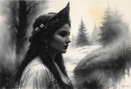Black and white art