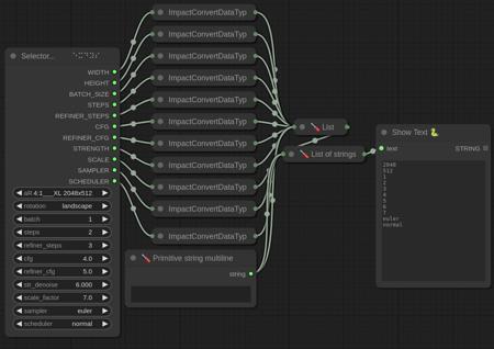 ComfyUI  Selector / Recourse Custom Nodes