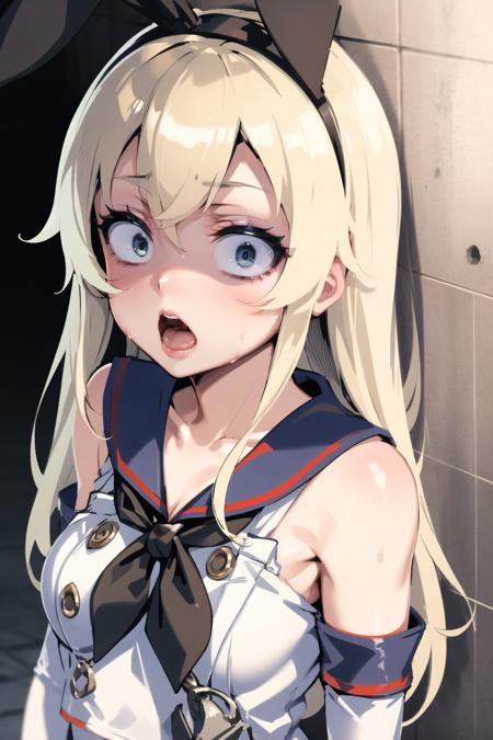 Constricted pupils / wide-eyed