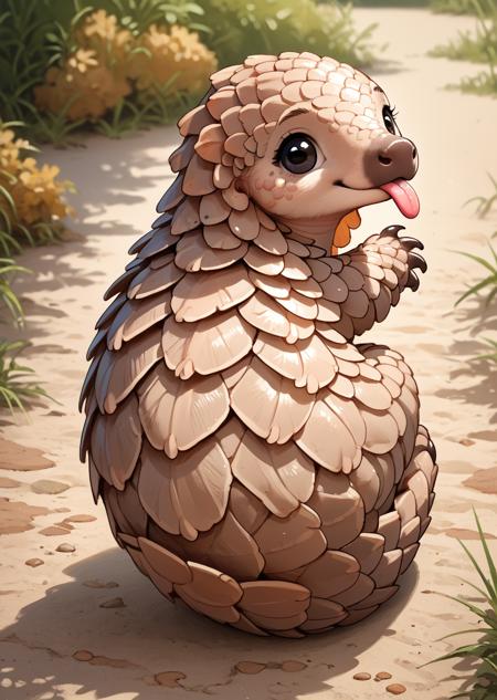 Pangolin feral & anthro [Pony]