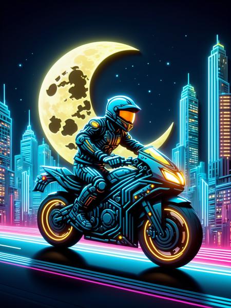 Neon Cyberpunk Papercut - FLUX & SDXL
