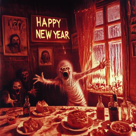 Horror Snowman Happy New Year! [SDXL]