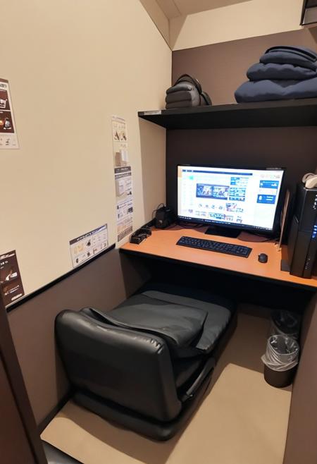 ネカフェ (Internet Cafes in Japan) SDXL