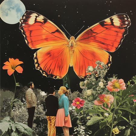 Retro Collage Art