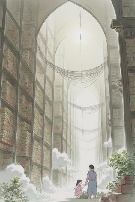The Tale of the Princess Kaguya style (Takahata's Ghibli movie)