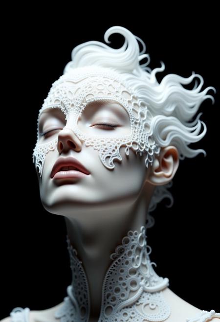 White lace portraits