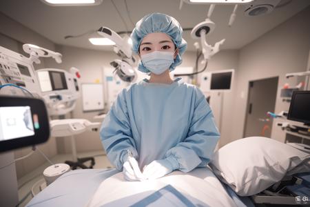 Female Surgeon / Surgical Nurse - Bouffant Cap