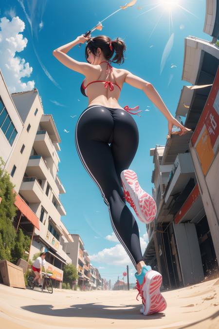 仰拍视角from below