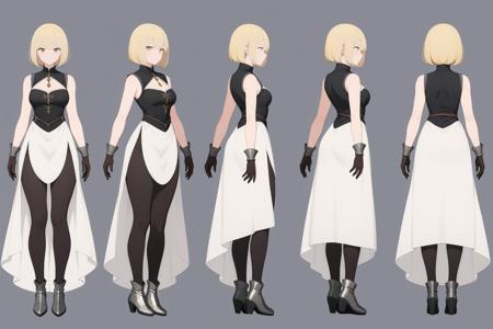 XL Medieval Turn, Multi-View, Turnaround, Model Sheet, Character Design