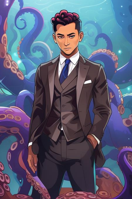 A Cthulhu and tentacle effect - tangbohu 30