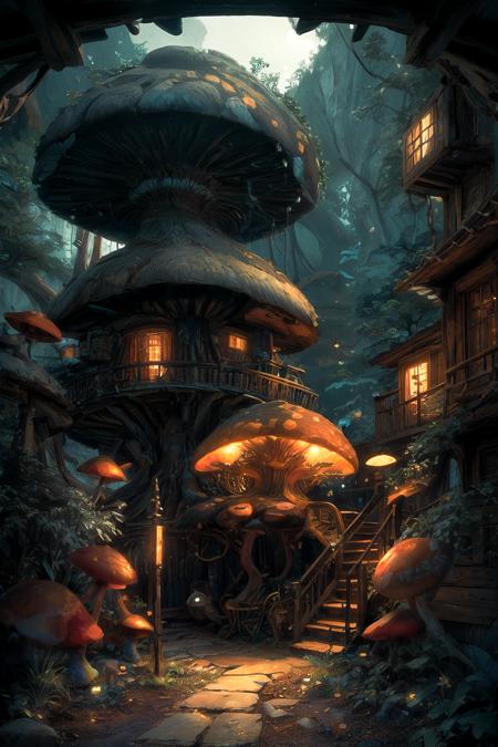 Mushroom Fairy Tale｜【概念场景】蘑菇童话