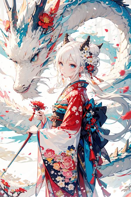 龙年立绘/Dragon and girl