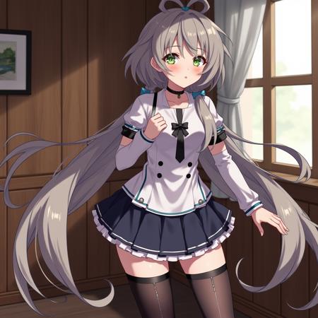 黑白连衣裙洛天依（Luo Tianyi with white and black dress）