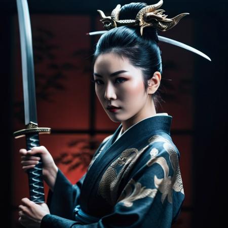 Female (Male) Samurai cinematic style XL + SD1.5版本Female Samurai Style v1.0 (ID: 239761)