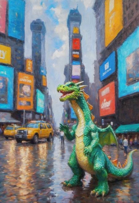 Eldritch Impressionism oil painting