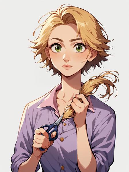 Haircutting & Holding Scissors/Knife/ect