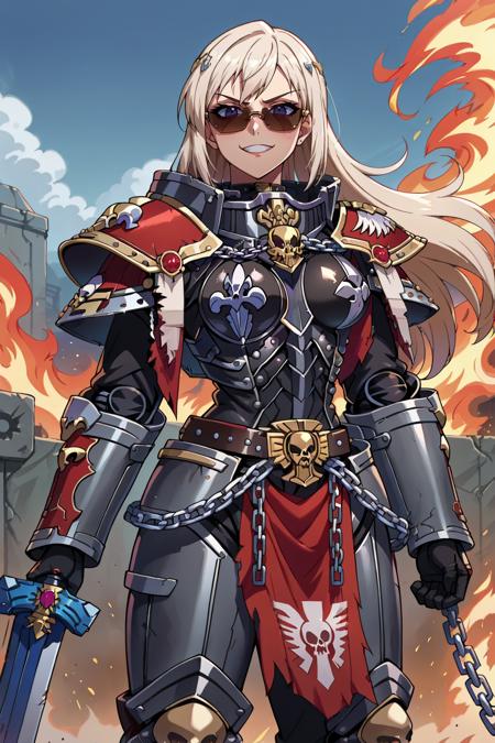 Warhammer 40K Adepta Sororitas Sister of Battle armor (Pony XL) - by EDG版本v1.0 (ID: 380029)