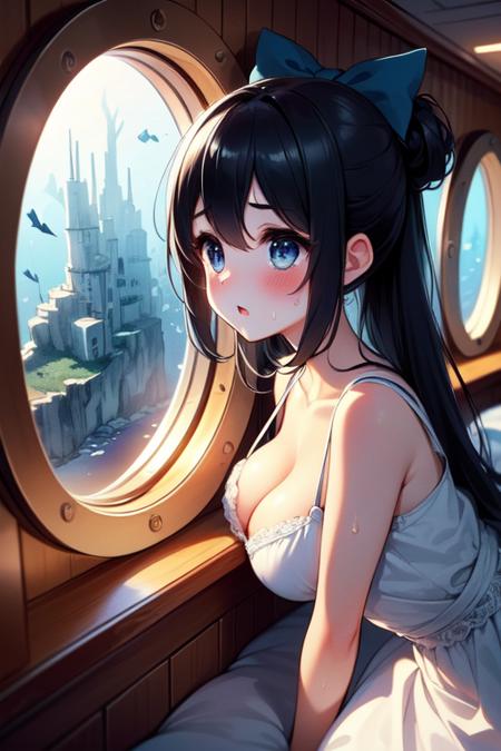 girl like ship porthole
