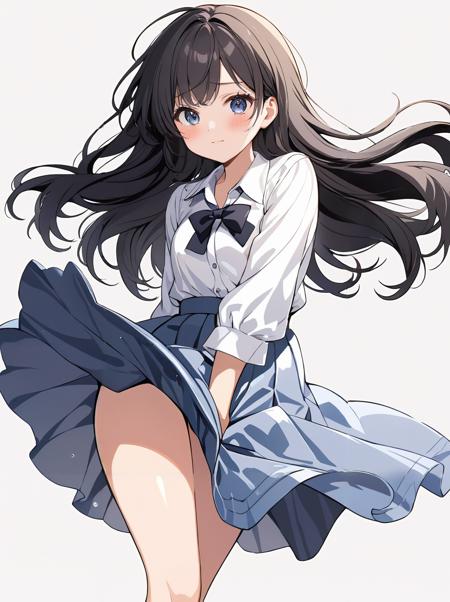 スカートを抑える/skirt tug(SD,XL,pony)