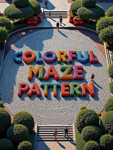 Colorful Maze Pattern FLUX & SDXL版本FLUX (ID: 827802)