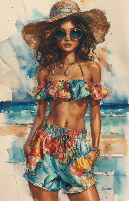 style of Beachwear fashion [SDXL] 265