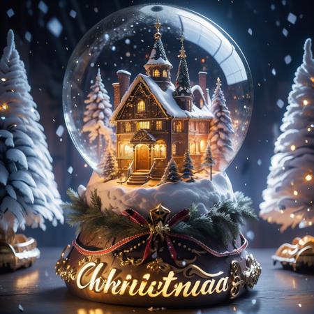 Christmas crystal ball