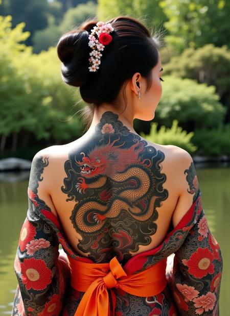 Flux - Traditional Japanese Style Full Back Tattoo - By Devildonia版本v1.0 (ID: 849097)
