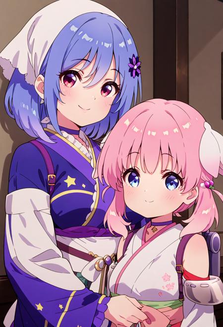 Haizakura and Houkiboshi | 灰桜 x  箒星 (Prima Doll) [Illustrious]版本v1.0 (ID: 1299491)