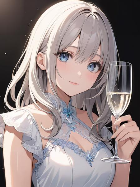 グラスを持つ/holding glass版本v1.0 XL (ID: 885157)