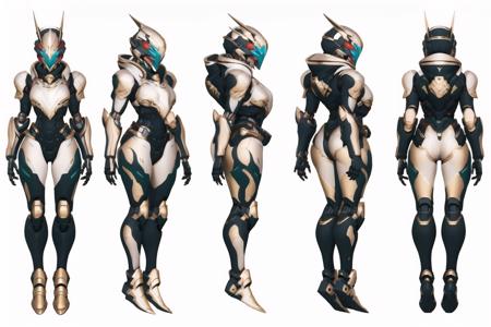 F1/XL/SD1 Mecha Turn, Multi-View, Turnaround, Model Sheet, Character Design