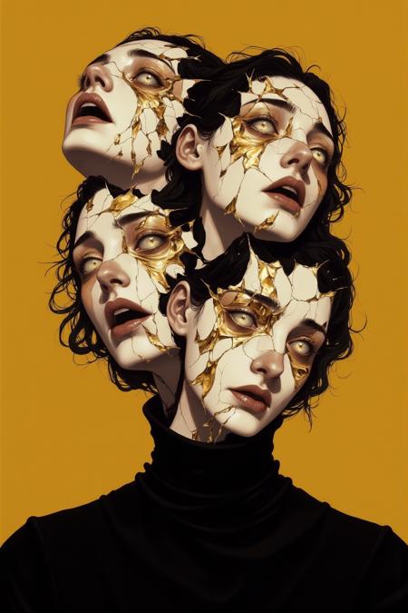 Flux.1_Ethereal Fracture · Surreal Portraiture · Deconstructed Aesthetic版本v1.0 (ID: 1091924)