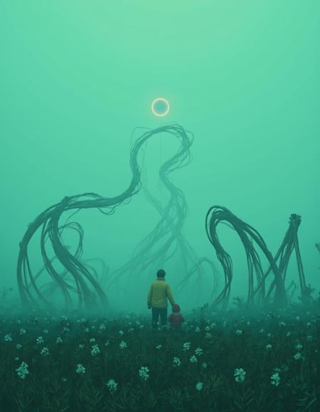 Rural Sci-fi - Digital Painting - Simon Stålenhag Style
