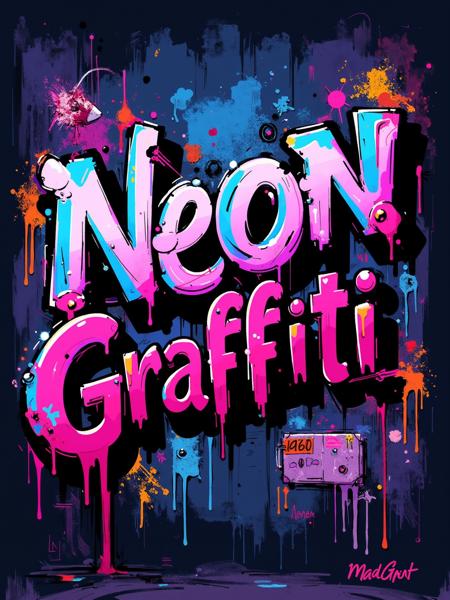 Neon Graffiti FLUX版本FLUX (ID: 1095359)