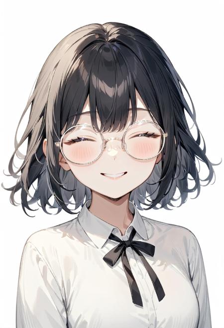round metal frame glasses1 SDXL