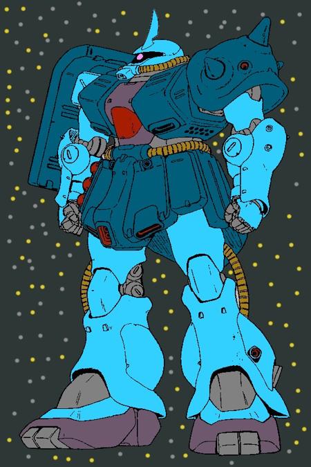 MS-06FZ Zaku II Kai Commander Character LORA