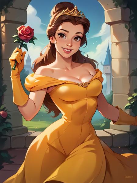 Belle Princess (beauty and the beast) - SD 1.5 | XL PONY - Disney by YeiyeiArt