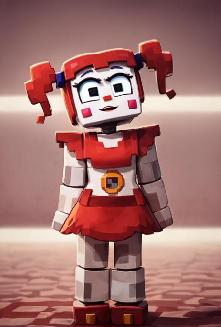 Circus Baby ZAMination Fazbear and Friends Minecraft /  FNAF / Five Nights at Freddy's  Pony+1.5