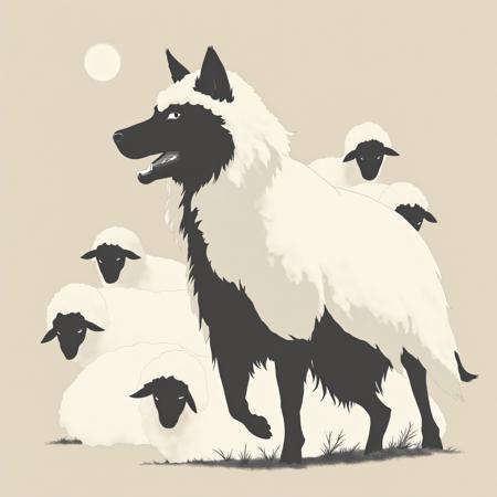 Minimalist vector art (SDXL, Pony, Flux)