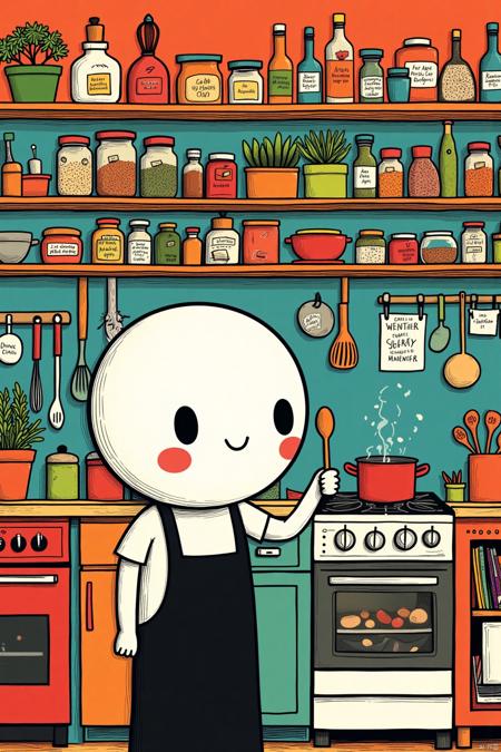 OB俏皮手绘插画Cute hand-drawn illustrations