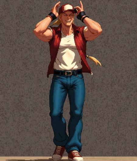 Terry Bogard (pixel art sprite)
