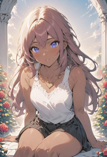 Anime Style Rose Garden