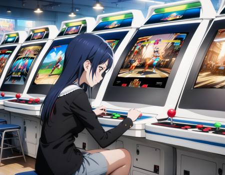 Play Arcade Games / アーケードゲームをプレイ SDXL版本v1.0 (ID: 444461)