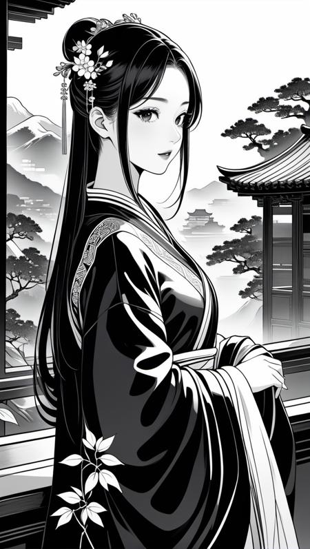 fresh ideas@Line drawing Hanfu beauty