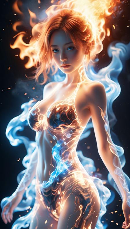 白棱(XL,FLUX)_Fire Element - Special Effects 火元素-特效
