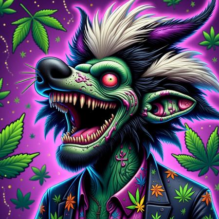Grungy Ganja Gang | Flux/SDXL | Kannakrew版本vFX1.0-lezaustyleart (ID: 1072629)