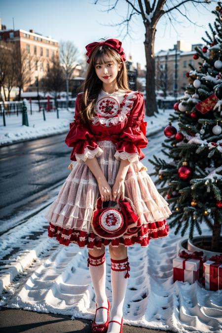 [Realistic] Christmas dress | 圣诞小裙几