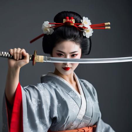 Female (Male) Samurai cinematic style XL + SD1.5